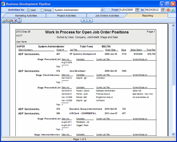 BusinessPipelineReporting