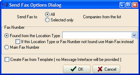 Company List Fax dialogue